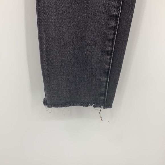 BlankNYC Skinny Black Raw Hem Jeans Sz‎ 24 - Picture 4 of 6